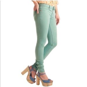 BlankNYC Mint Green Skinny Ankle Jeans
